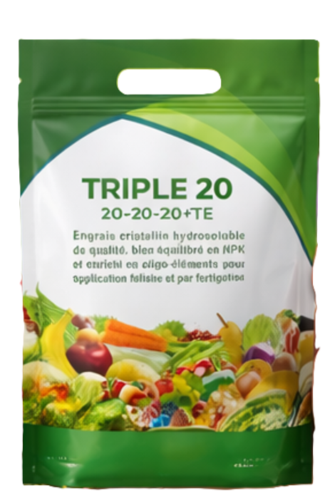 TRIPLE 20 – Nutrition Complète pour des Plantes Plus Vertes et Plus Vigoureuses