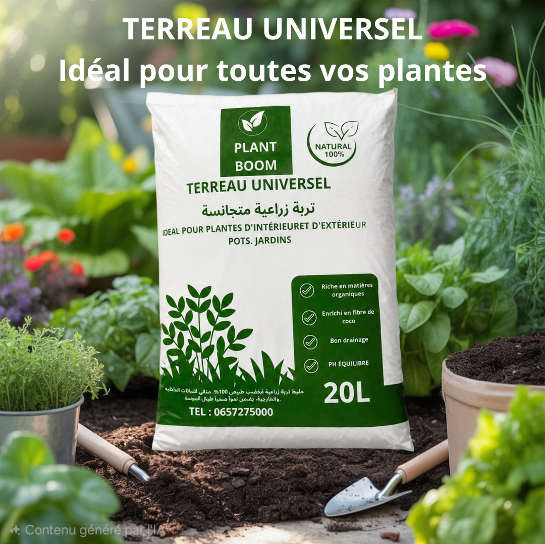Plant Boom – Terreau Universel 20L | Terreau Naturel pour Plantes