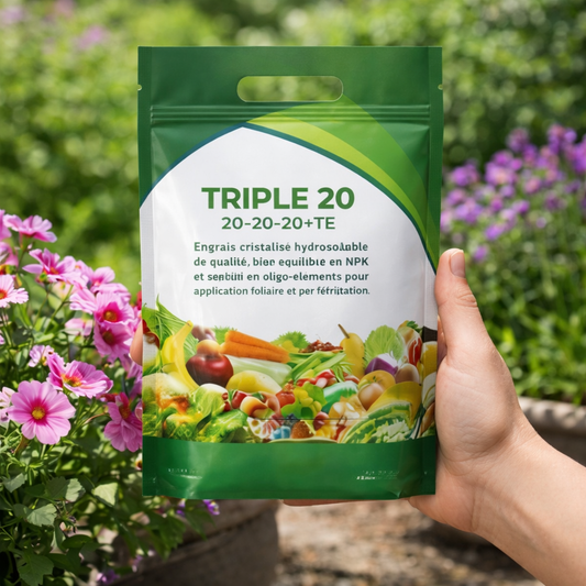 TRIPLE 20 – Nutrition Complète pour des Plantes Plus Vertes et Plus Vigoureuses